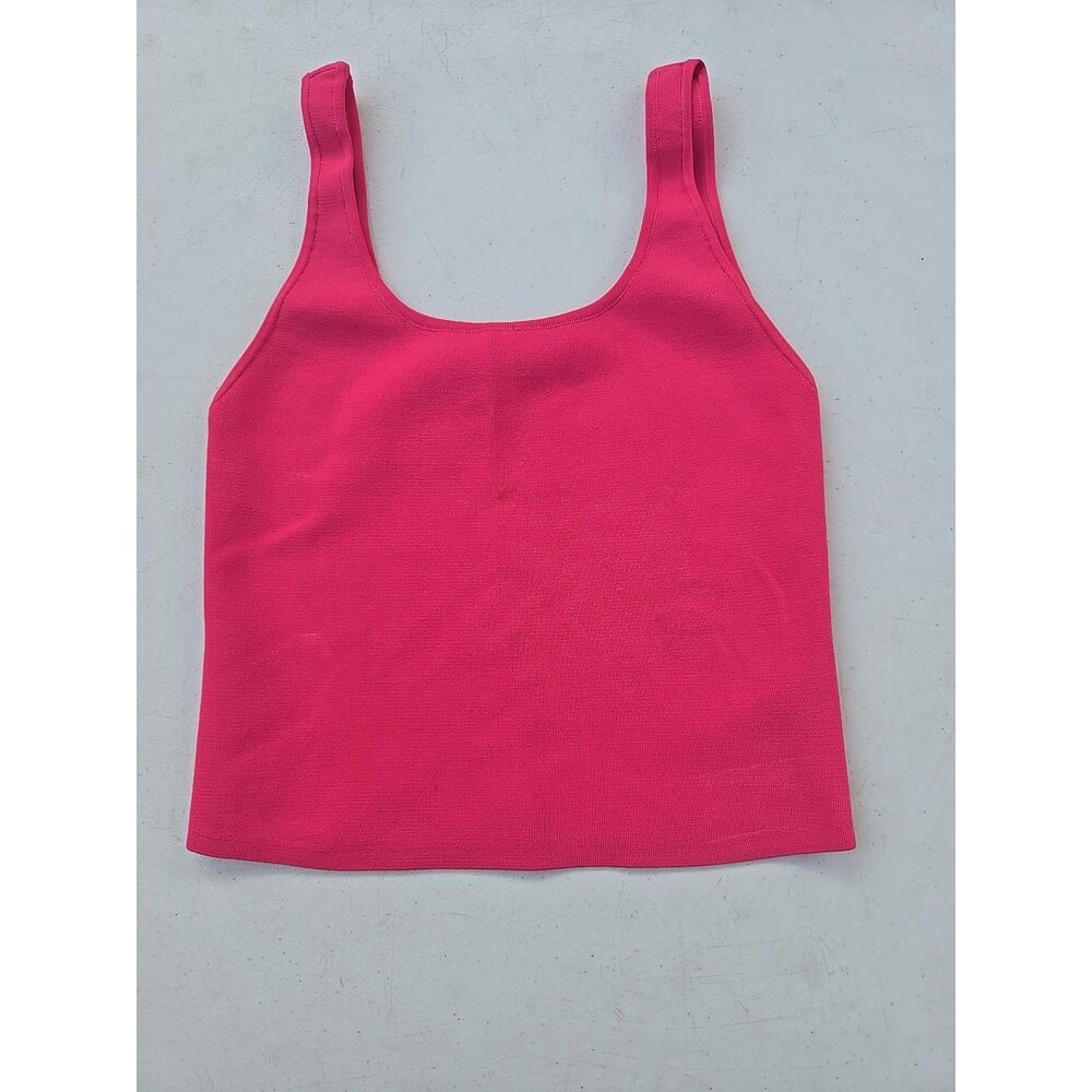 Alice + Olivia Pink Sleeveless Knit Tank Top Stretch Size S/P